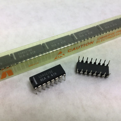 Genuine RCA CD4027BE  Integrated Circuit  16 Pin Dip  Lot of 21