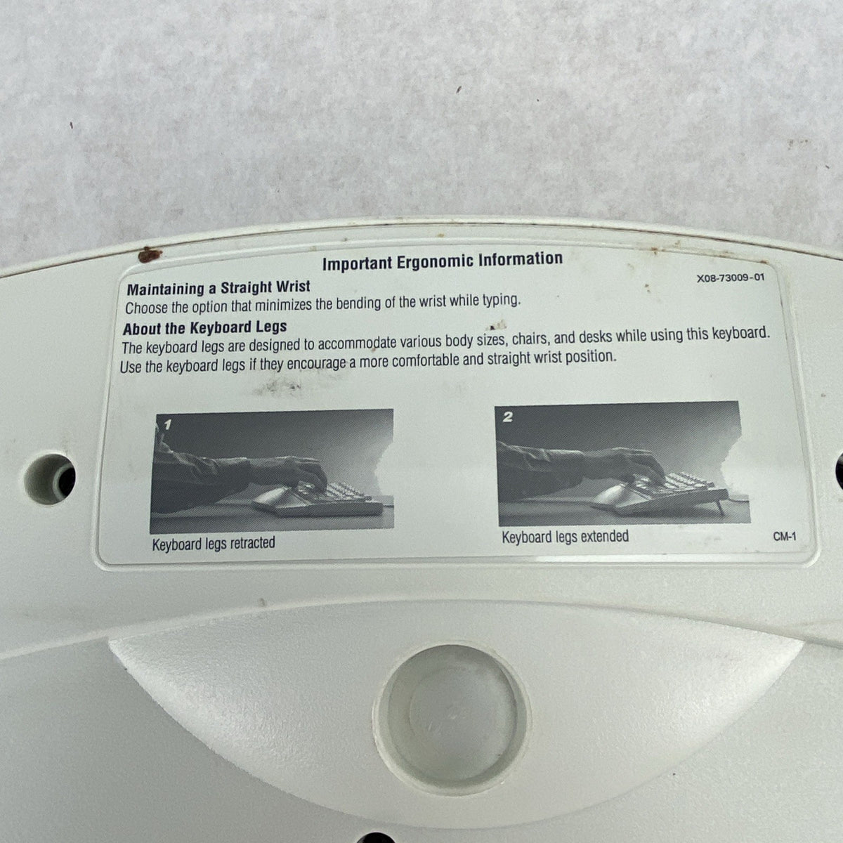 Microsoft X08-73009-01 Ergonomic Wired Keyboard w/ USB Adapter - Tested13
