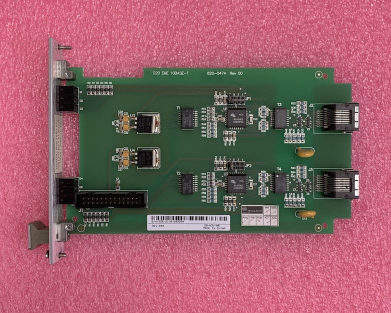 GE D20 EME 10BASE-T 820-0474 Interface Card