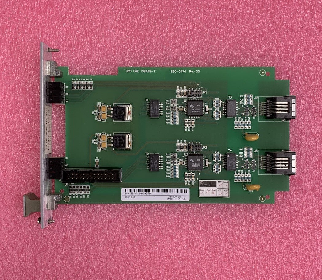 GE D20 EME 10BASE-T 820-0474 Interface Card