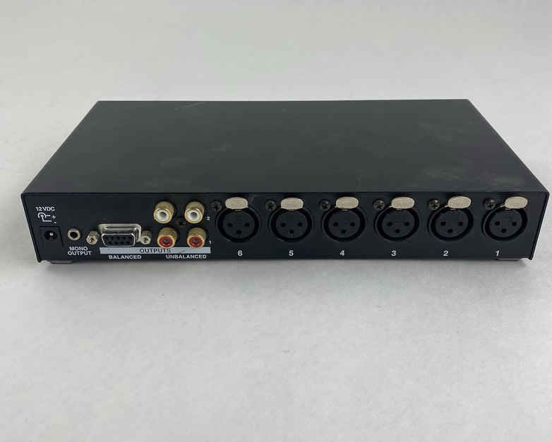 BIS MX 2-4 6 Input Audio Mixer No AC Adapter Untested