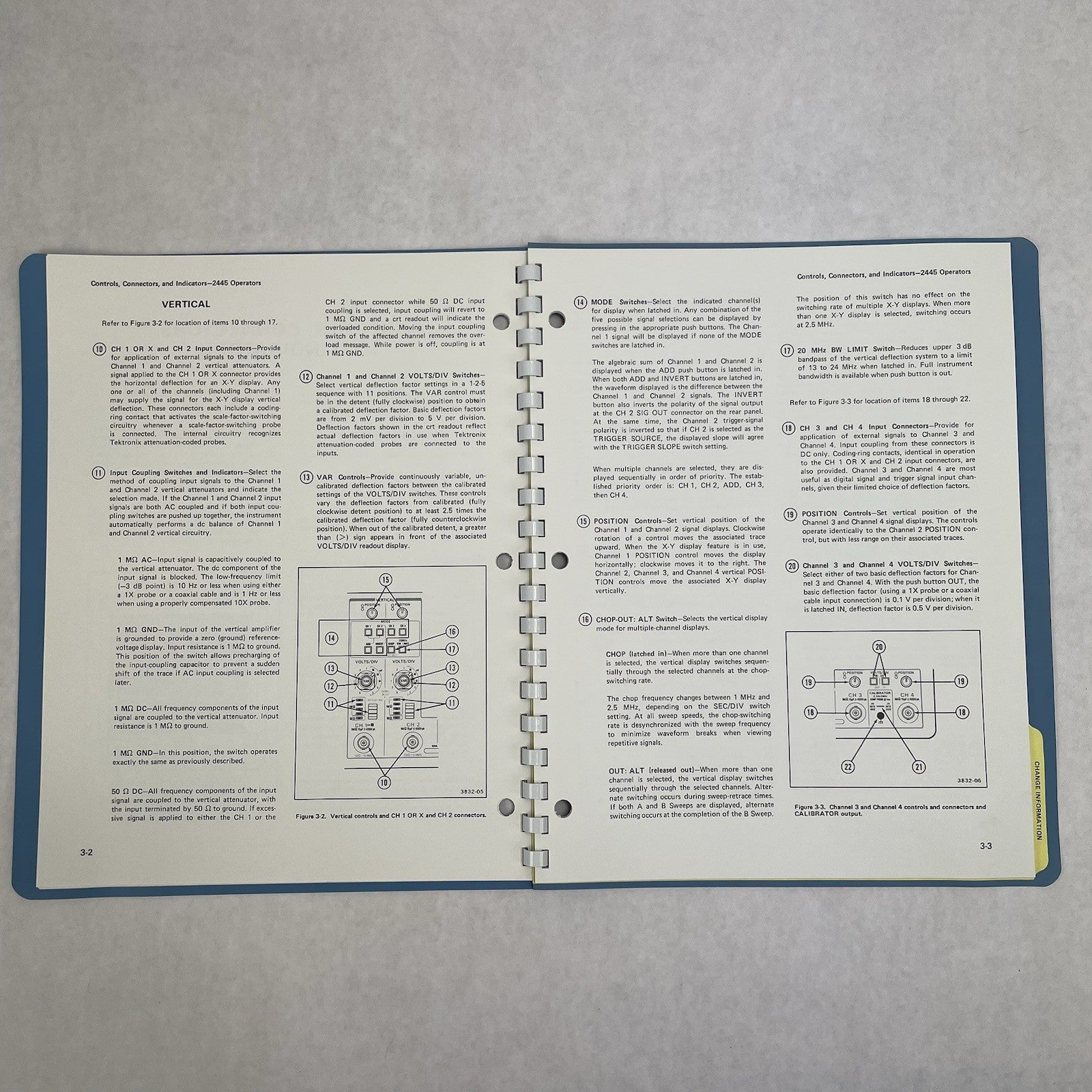 Tektronix 070-3829-00 2445 Oscilloscope Service Manual