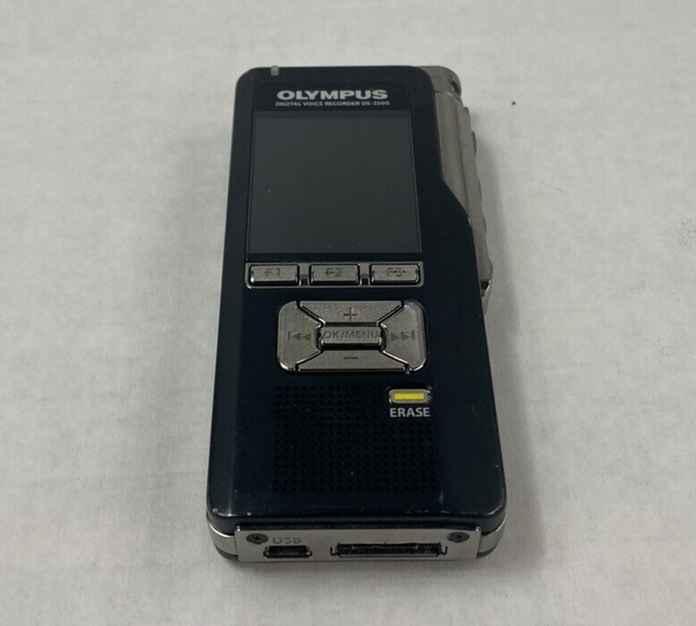 Olympus DS-3500 Digital Voice Recorder Untested For Parts or Repair