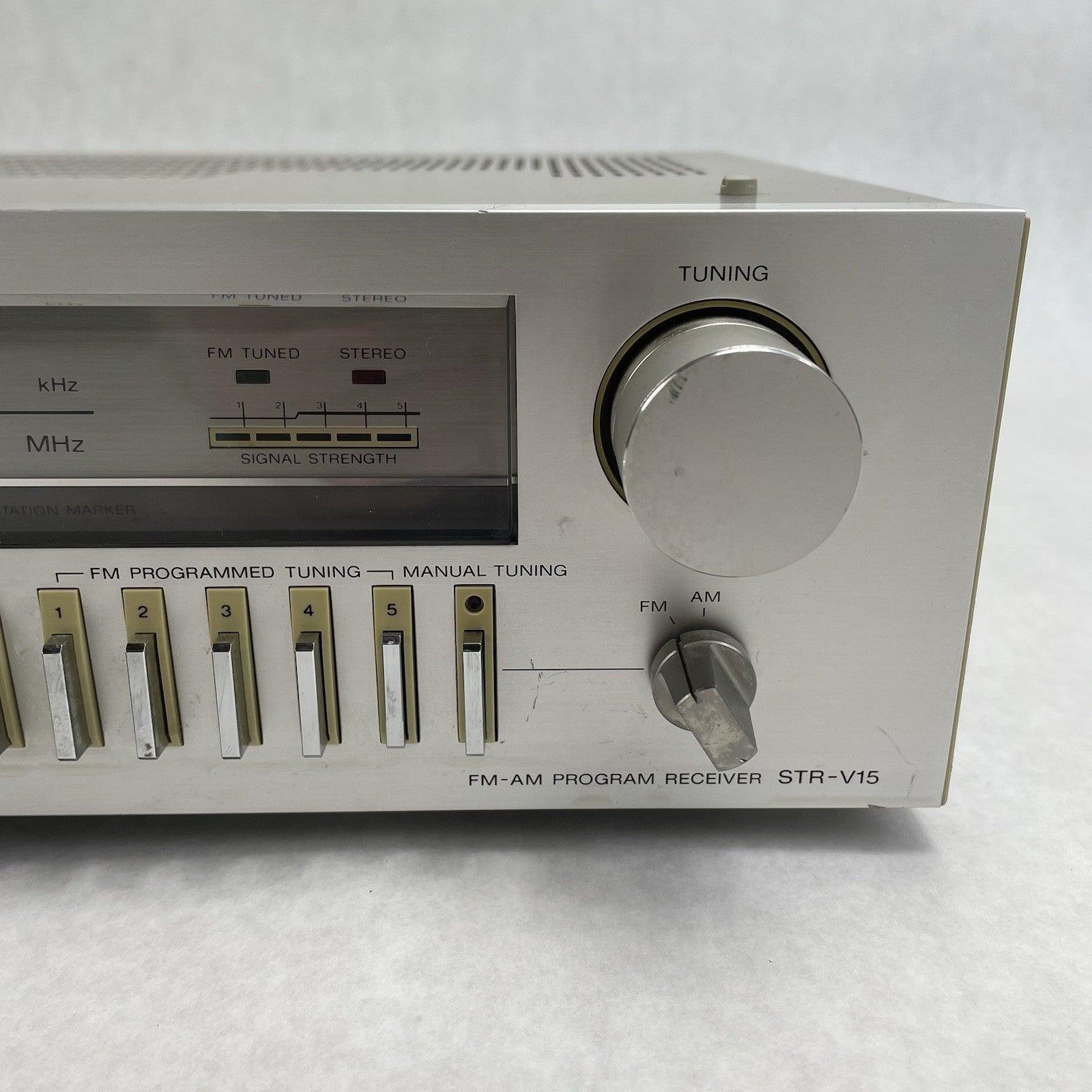 SONY STR-V15 Stereo Receiver Programmable Presets Tested