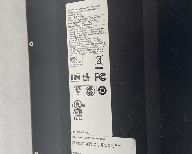 HP 500B MT Pentium Dual_Core E5700 3.00 GHz 2 GB Ram No HD No OS