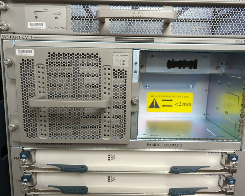 Pair of Cisco Nexus 7000 N7K-C7010 10-Slot Switch Chassis No Modules No Cables