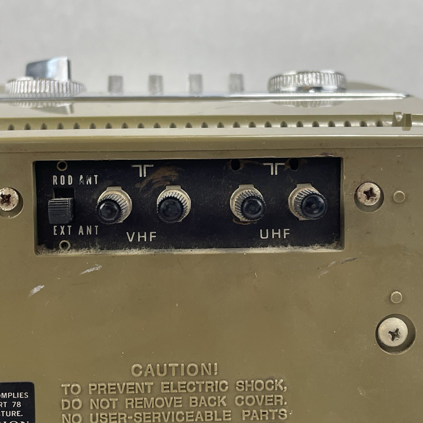 Sony TV-750 Solid State Transistor TV Receiver Untested For Parts Broken Antenna5