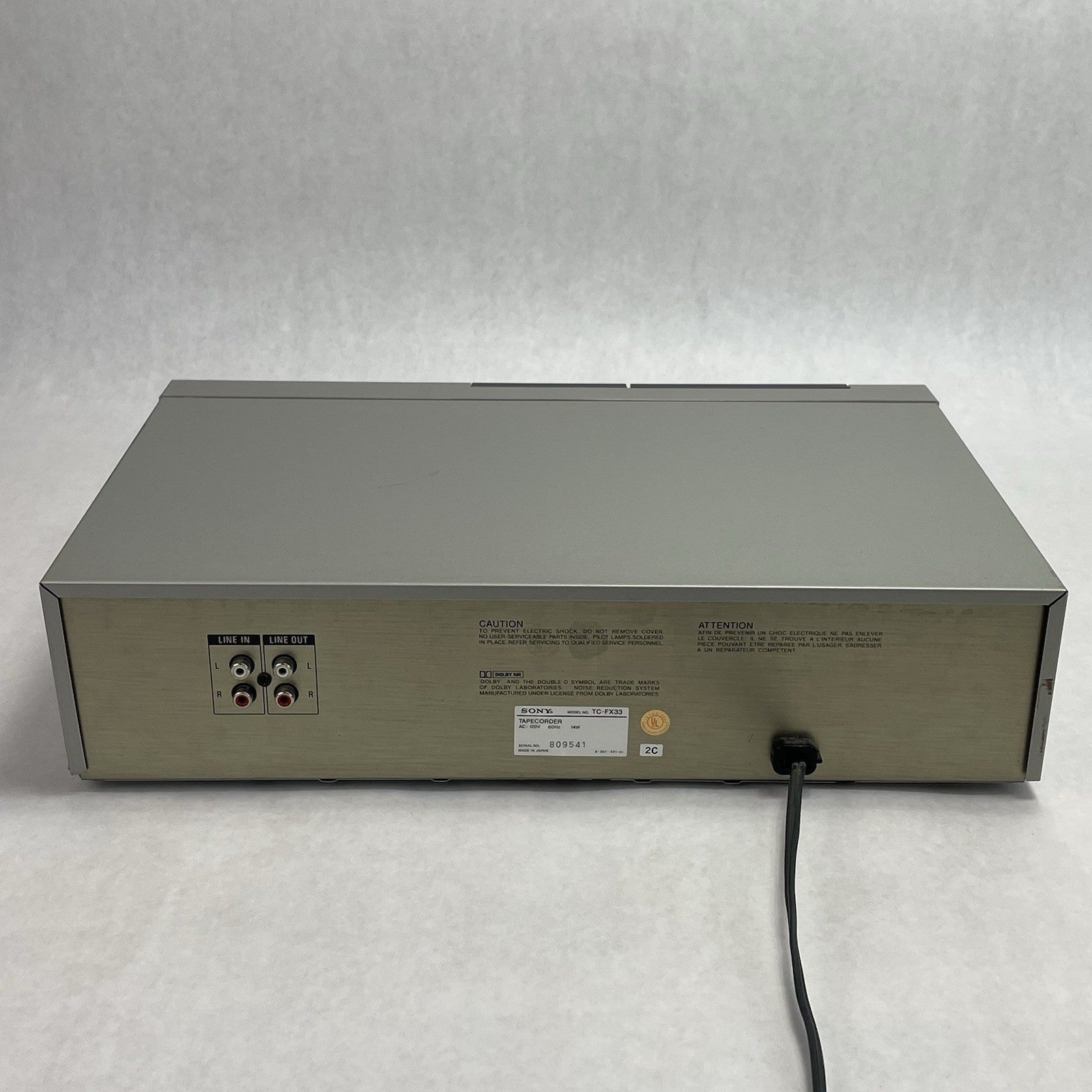 Sony TC-FX33B Stereo Cassette Deck For Parts8
