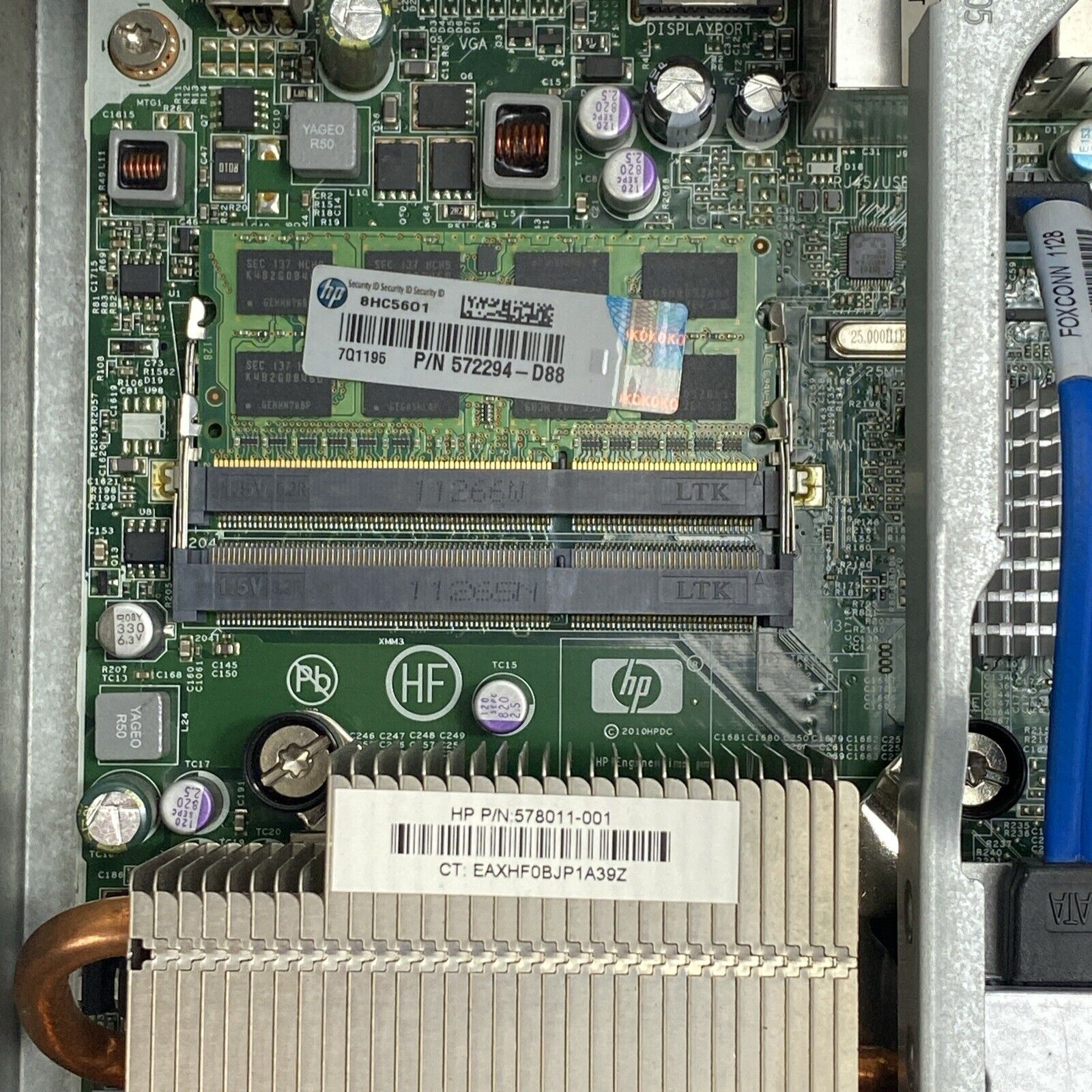HP Compaq 8200 Elite USFF Intel Core i5-2400S 2.50GHz 8GB RAM No HDD No OS