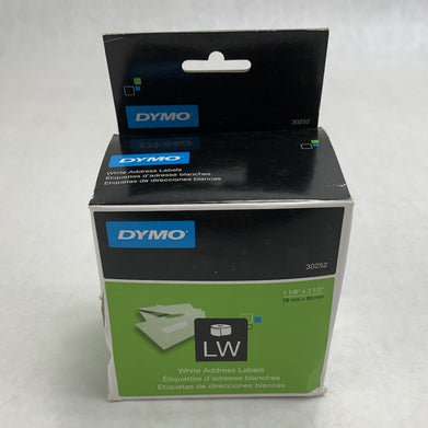 Dymo 30252 28mm x 89mm White Address Labels (Lot of 2)