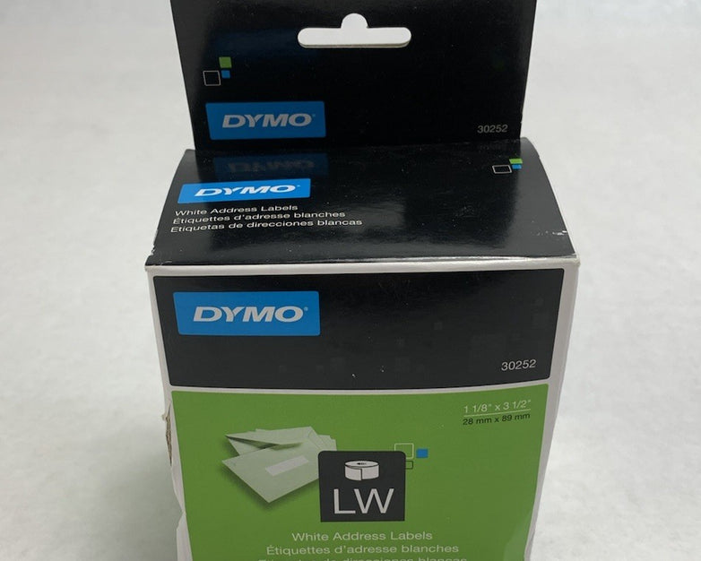 Dymo 30252 28mm x 89mm White Address Labels (Lot of 2)