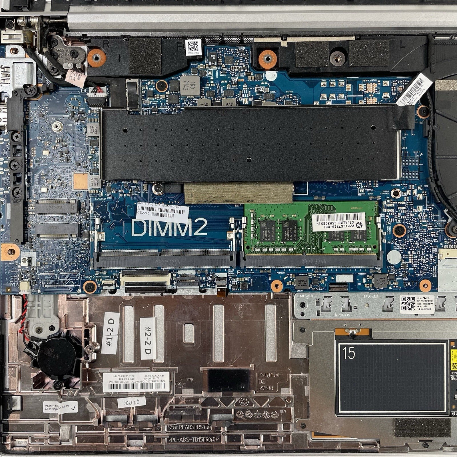 HP EliteBook 850 G8 15.6" i7-1185G7 3.00GHz 16GB RAM No SSD/OS/AC/Batt - Bad USB19