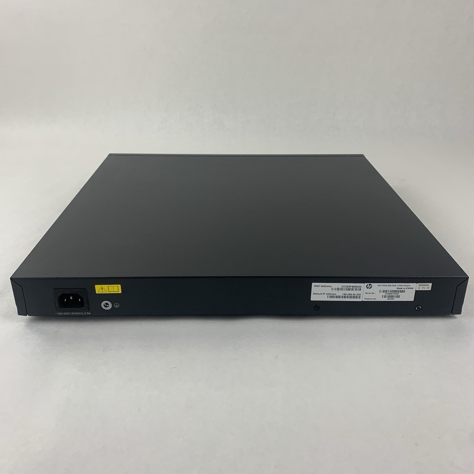 HP V1910-24G-PoE JE008A 24-Port Gigabit Network Switch Tested Reset5