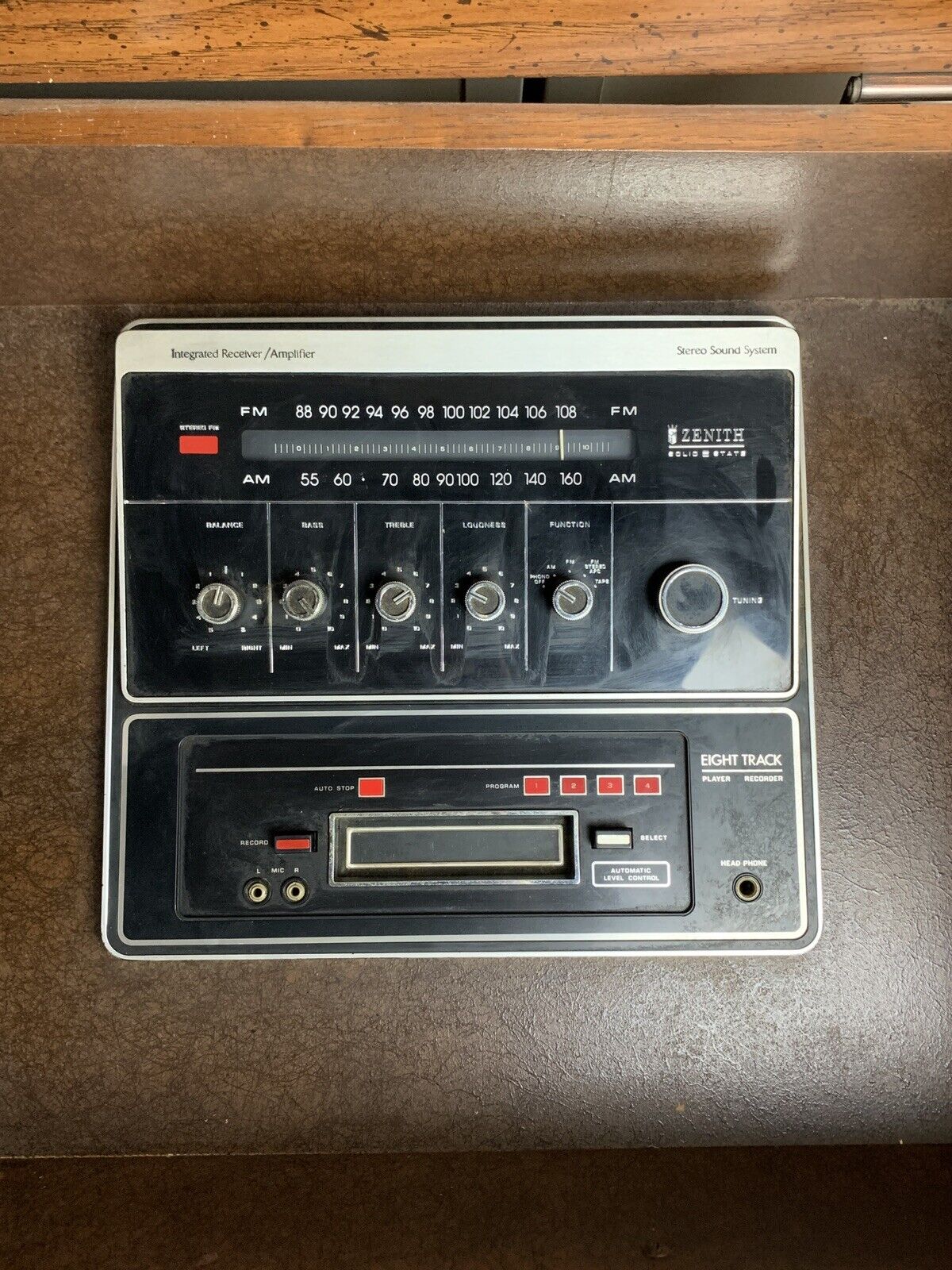 Vintage Zenith Record and Track Player JR900P3 For Parts and Repair