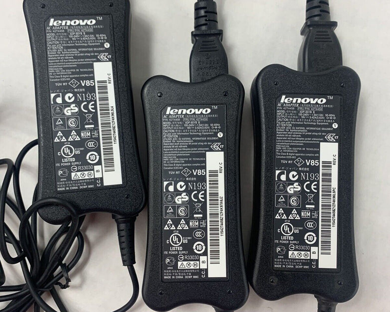 Lot 3 Lenovo ADP-65YB 65W 5.5x2.5mm AC Charger PA-1650-52LC