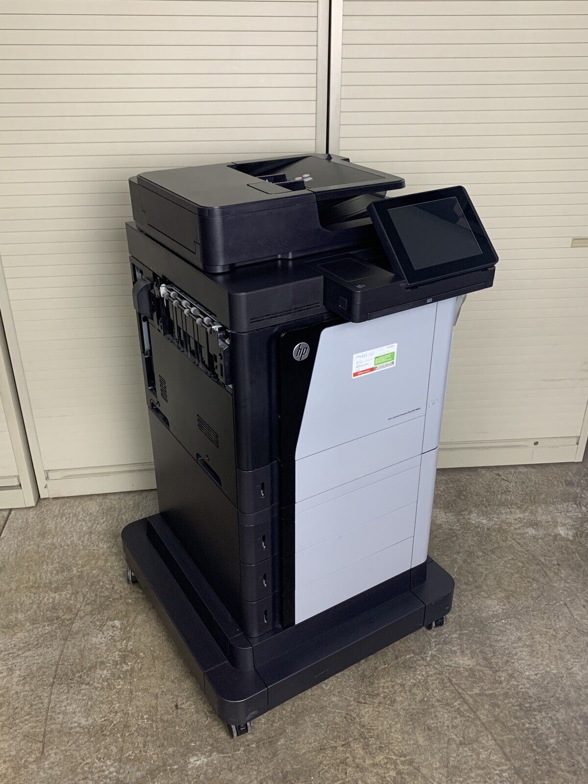 HP LaserJet Enterprise Flow MFP M680 Color Printer CZ250A Tested Bad Clip In Top