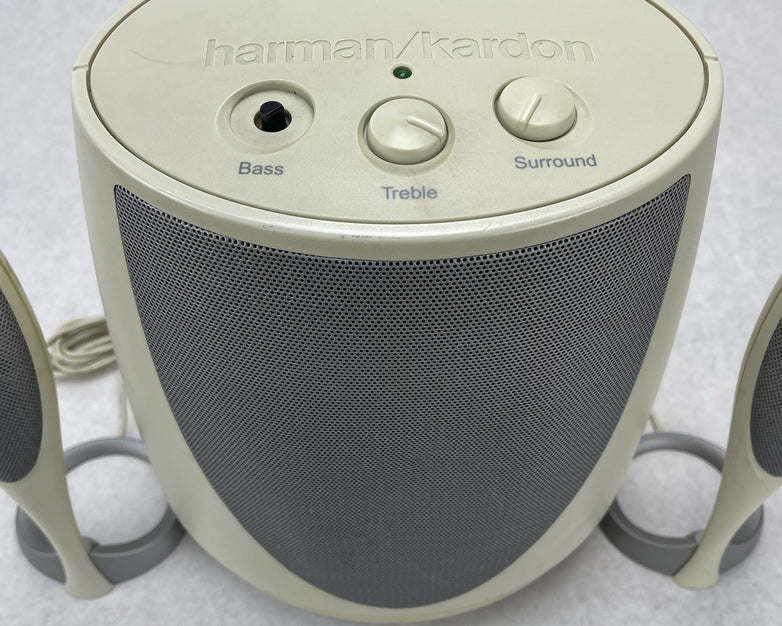 Harmon Kardon Computer Speakers HK695-01 Tested and Working Read Desc