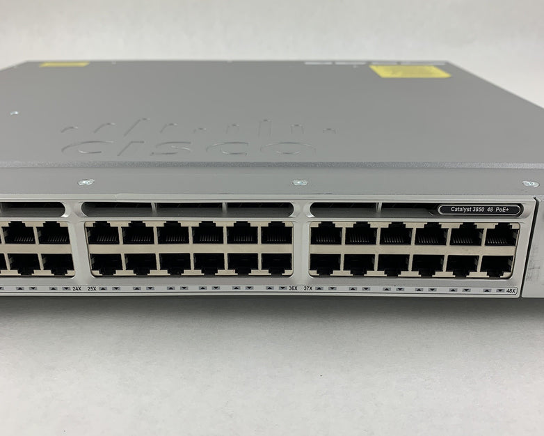 Cisco WS-C3850-48P-S V07 Catalyst 3850 w/ C3850-NM-4-1G Switch Tested Reset