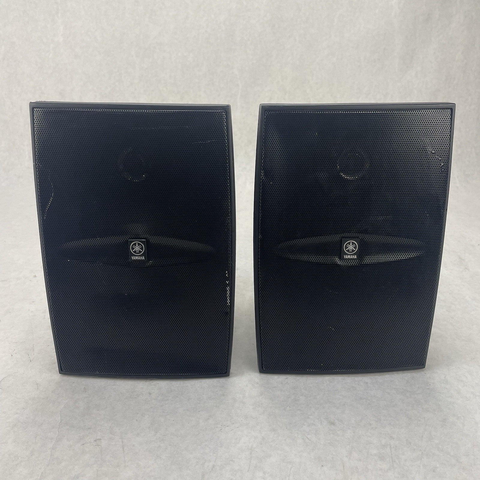 Pair Yamaha NS-AW1 Two-Way Indoor/Outdoor Black Speakers Tested1