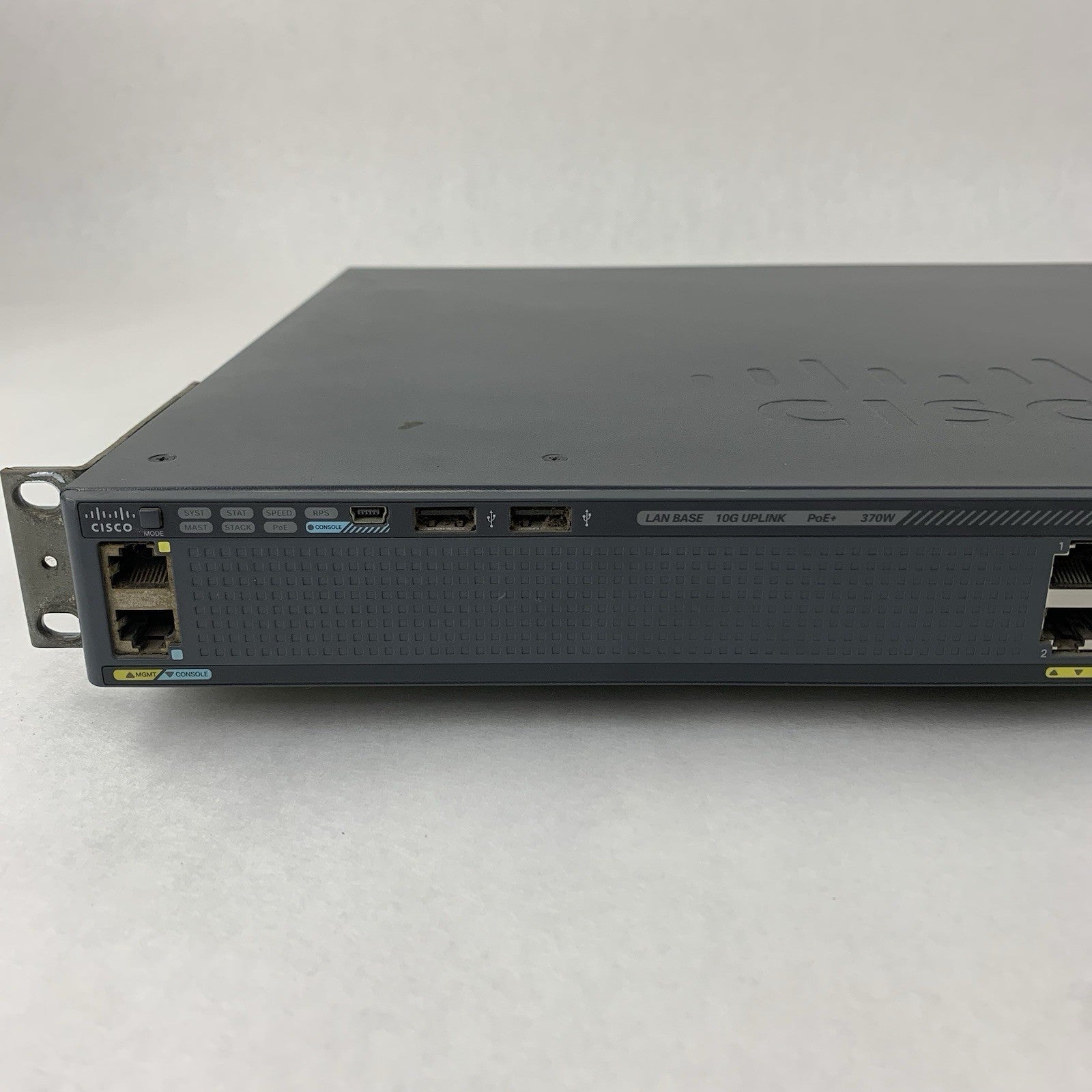 Cisco Catalyst WS-C2960X-24PD-L GigE PoE Switch w/ Stack Card Tested Reset2