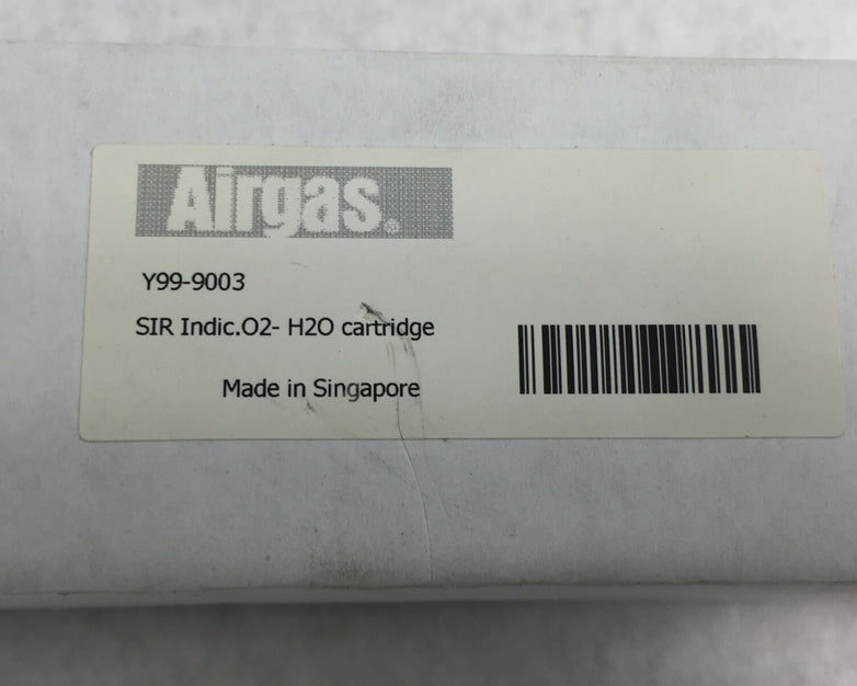 Airgas Y99-9003 SIR Indicator 02-H20 Cartridge