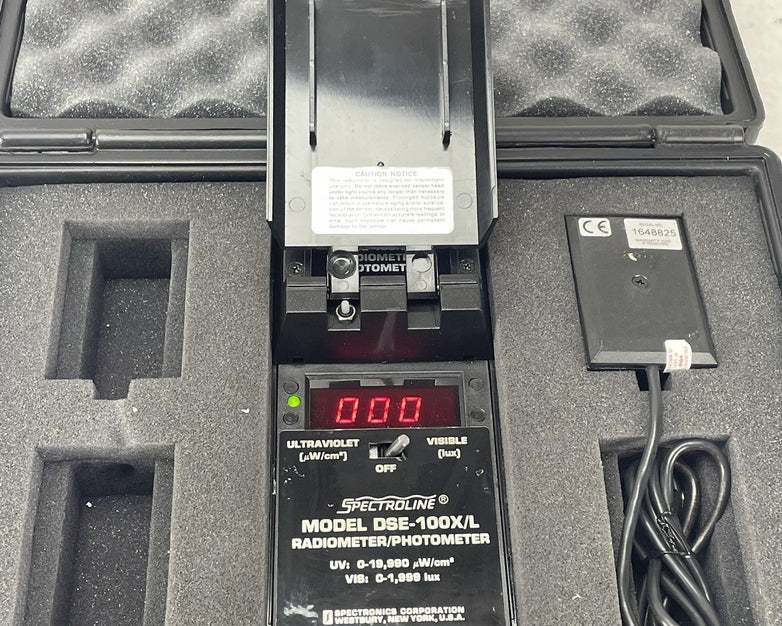 Spectroline Model DSE-100X/L Digital Radiometer/Photometer Tested Not Calibrated