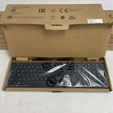 HP Black Slim Wired USB Keyboard US L96909 - 001 Lot of 10