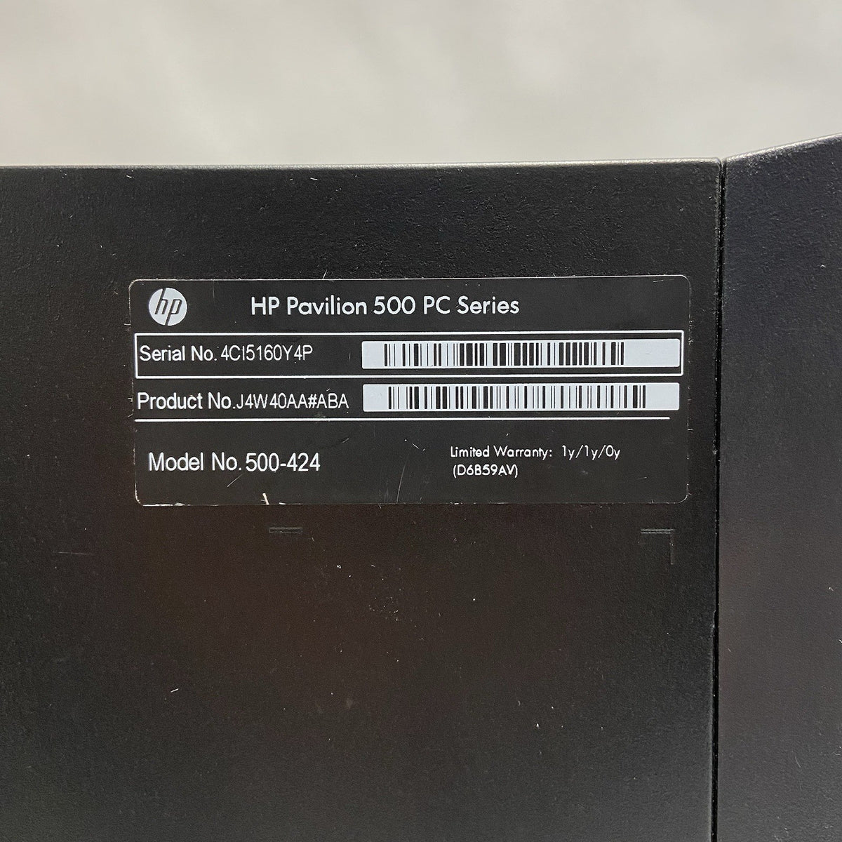 HP Pavilion 500-424 MT AMD A8-6410 2GHz 8GB RAM No AC/HDD/OS4