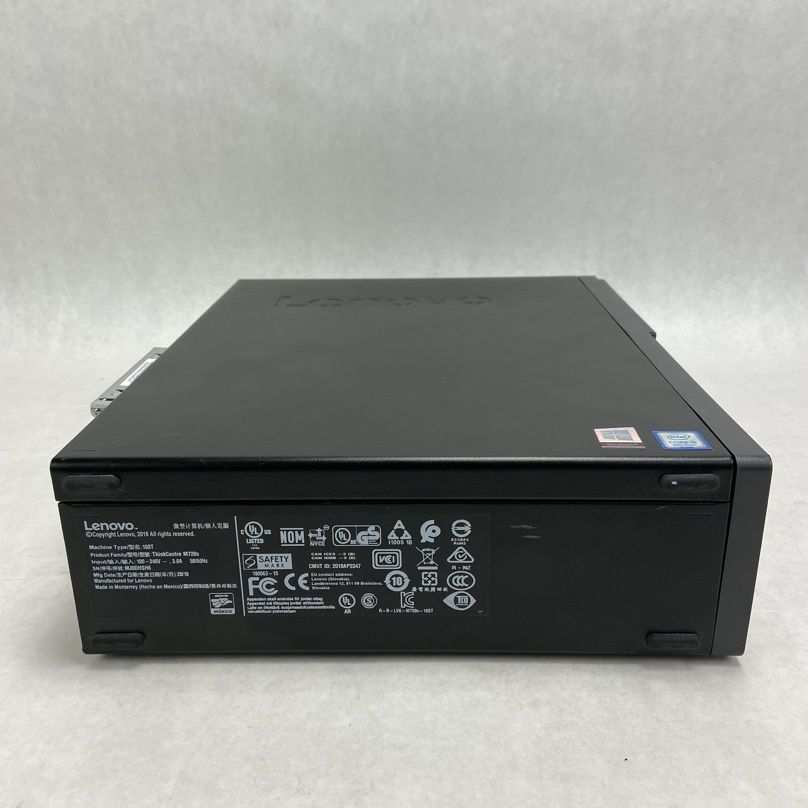Lenovo ThinkCentre M720s SFF Core i5-9400F 2.9GHz 4GB RAM No HDD No OS R5208