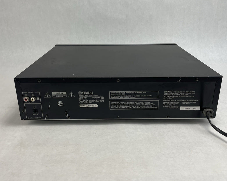 Yamaha CDC-502 CDC-506 Optical Out 5-Disc Changer CD Player Carousel Tested