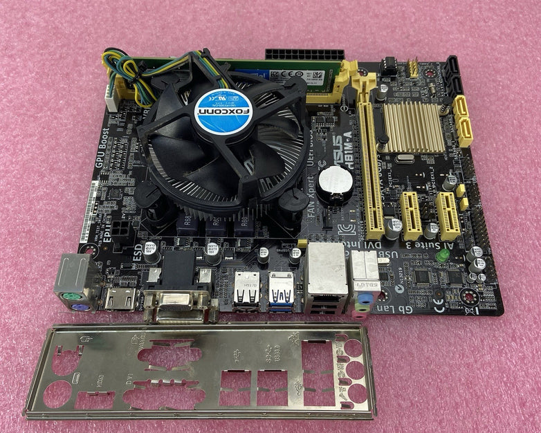 ASUS H81M-A Motherboard Intel Core i3-4160 3.6GHz 8GB RAM w/IO Shield
