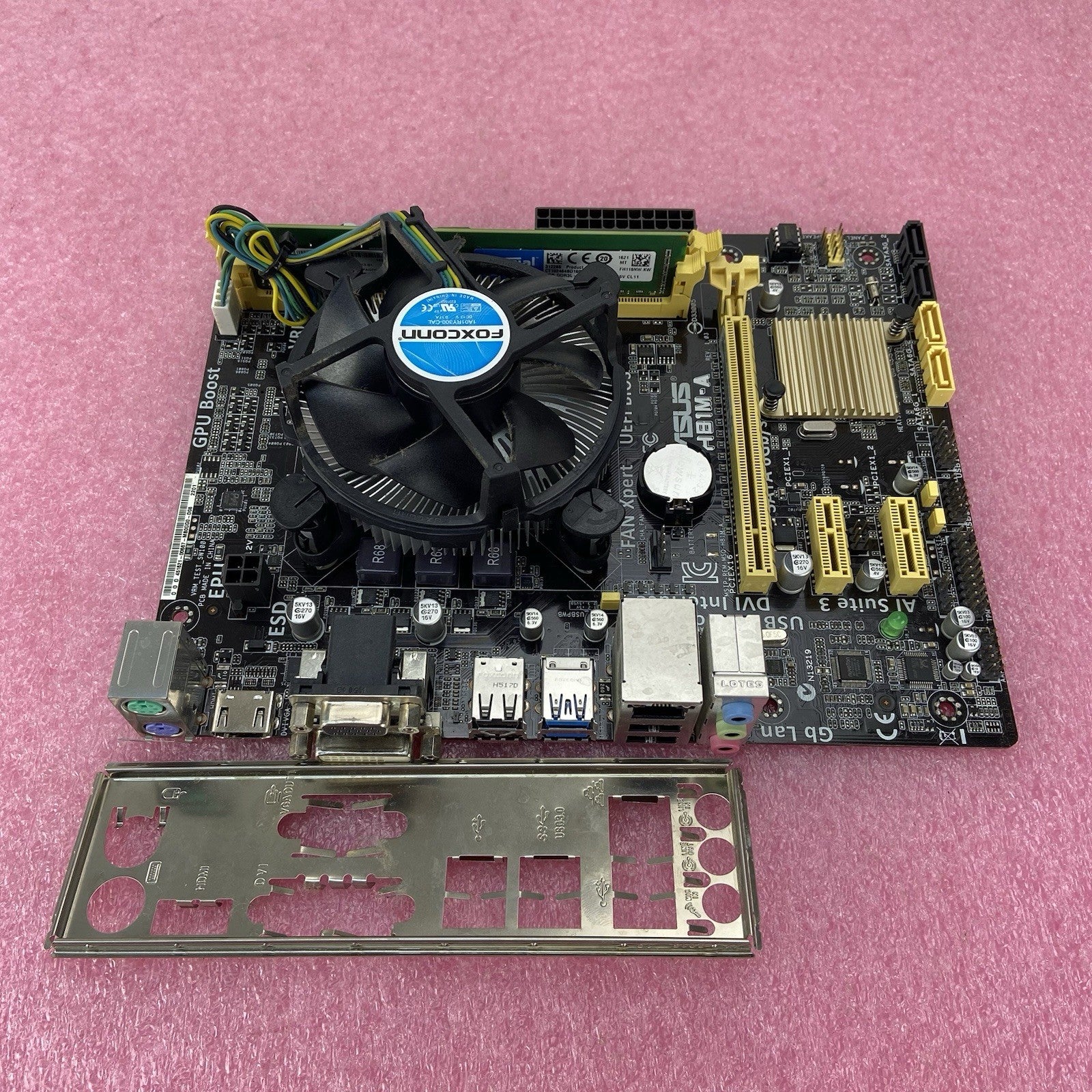 ASUS H81M-A Motherboard Intel Core i3-4160 3.6GHz 8GB RAM w/IO Shield 4