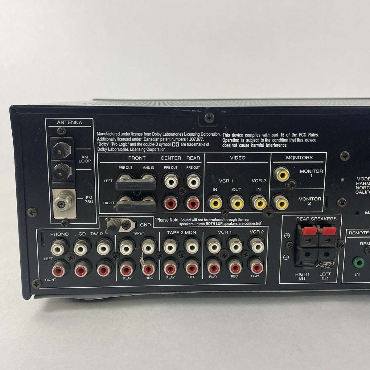 Harman Kardon AVR 20II 5.1 A/V Receiver - Tested8