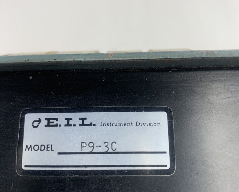 EIL Instrument Division P9-3C Channel Analog Meter