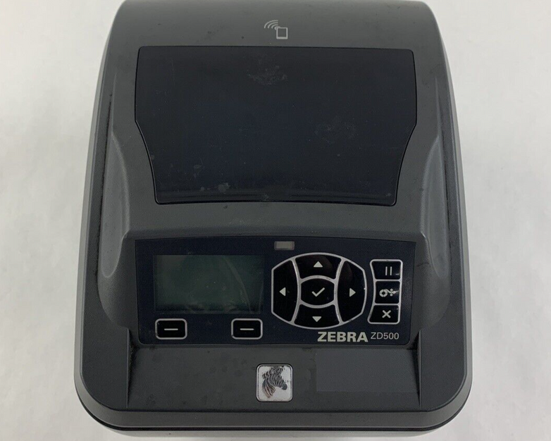 Zebra ZD500 Thermal Label Printer Bad Screen Tested Prints Parts and Repair
