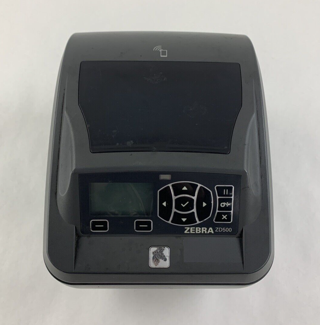 Zebra ZD500 Thermal Label Printer Bad Screen Tested Prints Parts and Repair