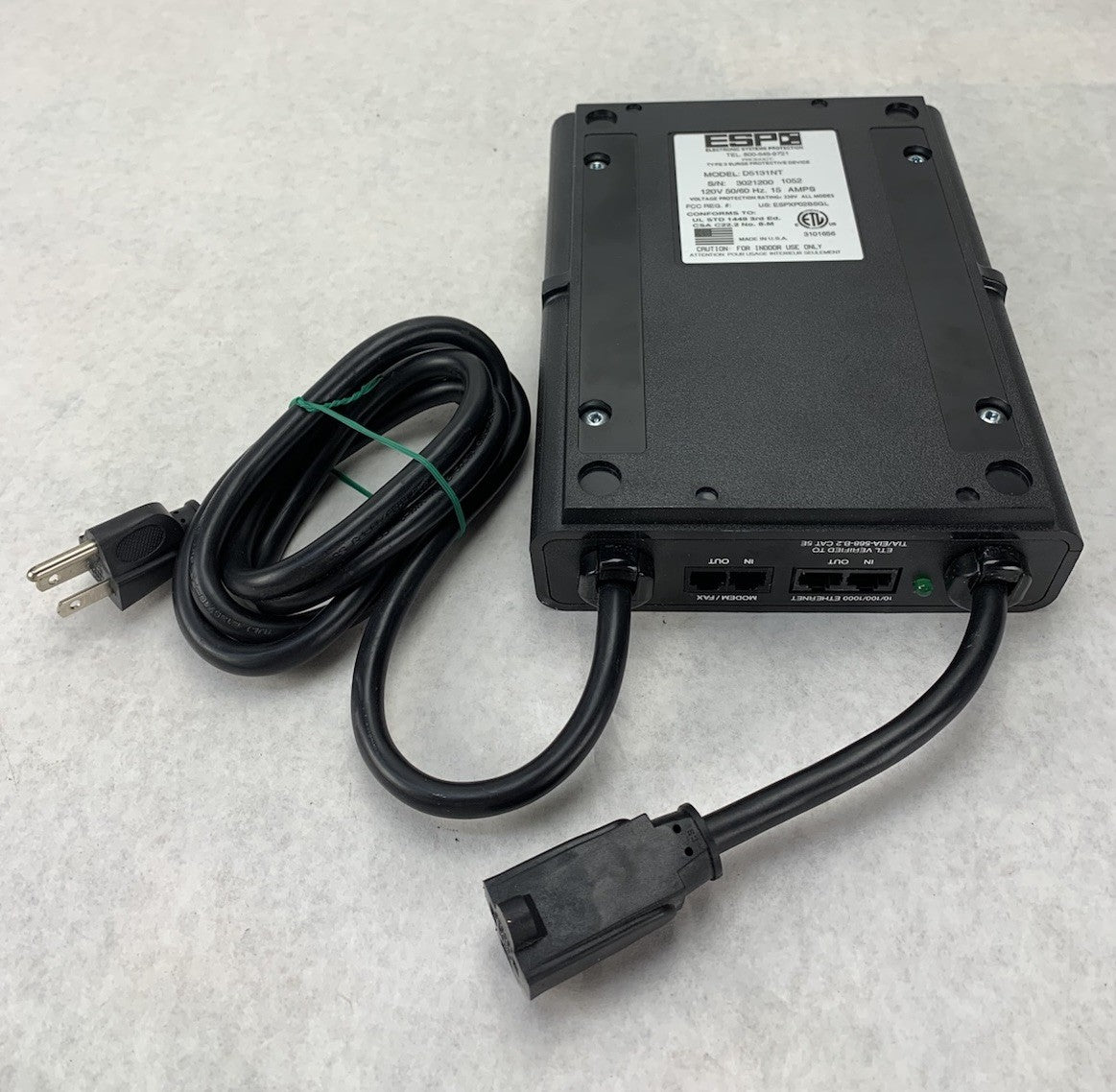 ESP D5131NT 120V 50/60Hz 15A Surge Protector Power Supply1