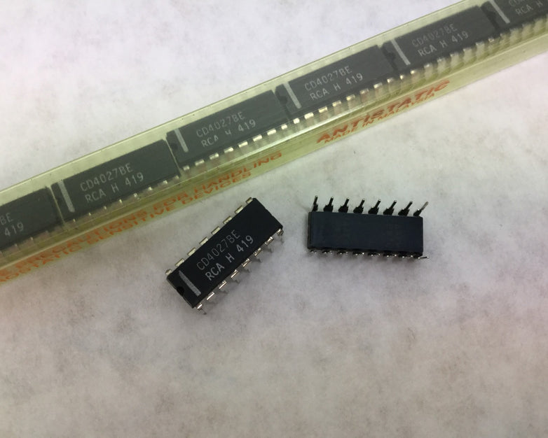 Genuine RCA CD4027BE  Integrated Circuit  16 Pin  Lot of 23