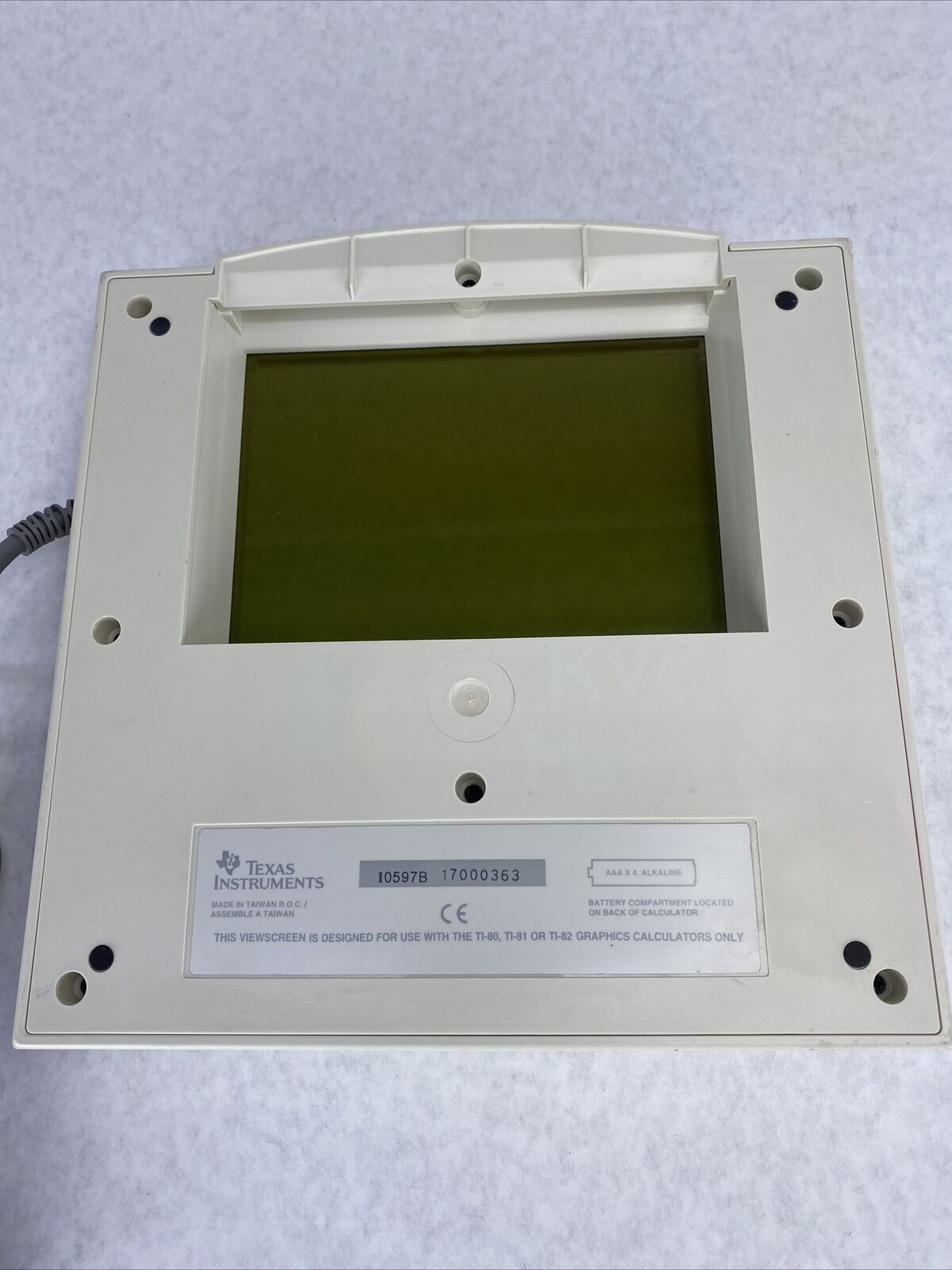 Texas Instruments ViewScreen for TI-80 or TI-81 or TI-82 UNTESTED
