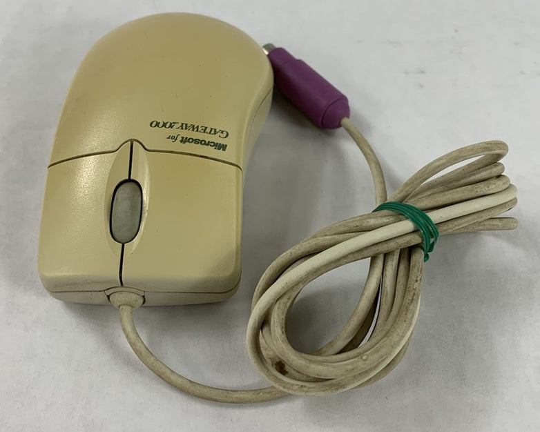 Microsoft Gateway IntelliMouse 97599 1.1A PS/2-Wired Ball Mouse (Lot of 2)