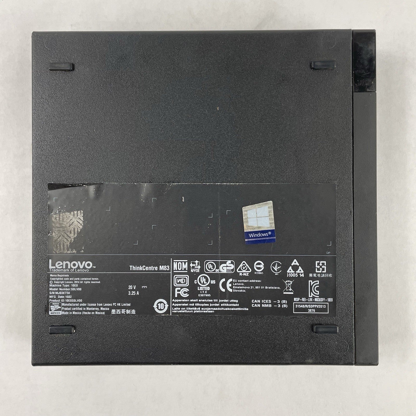 Lenovo ThinkCentre M83 Micro i5-4570T 2.90 GHz 8 GB RAM No SSD/OS/AC9