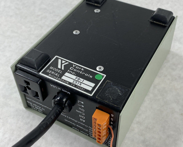 York Controls PB-1 Universal Power Box 120VAC 50/60 Hz 10 Amps Max