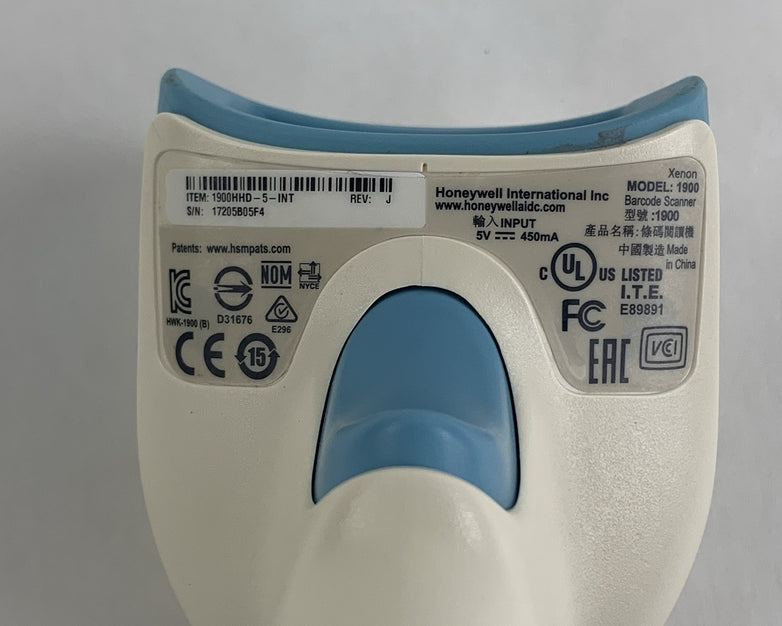 Honeywell Xenon 1900 USB Handheld Barcode Scanner Tested W/ USB Cord