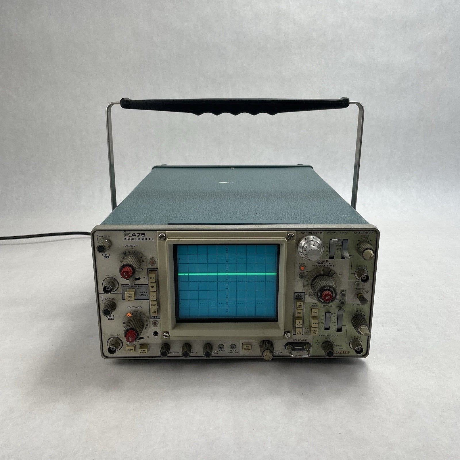 Tektronix 475 Analog Oscilloscope Power Tested1