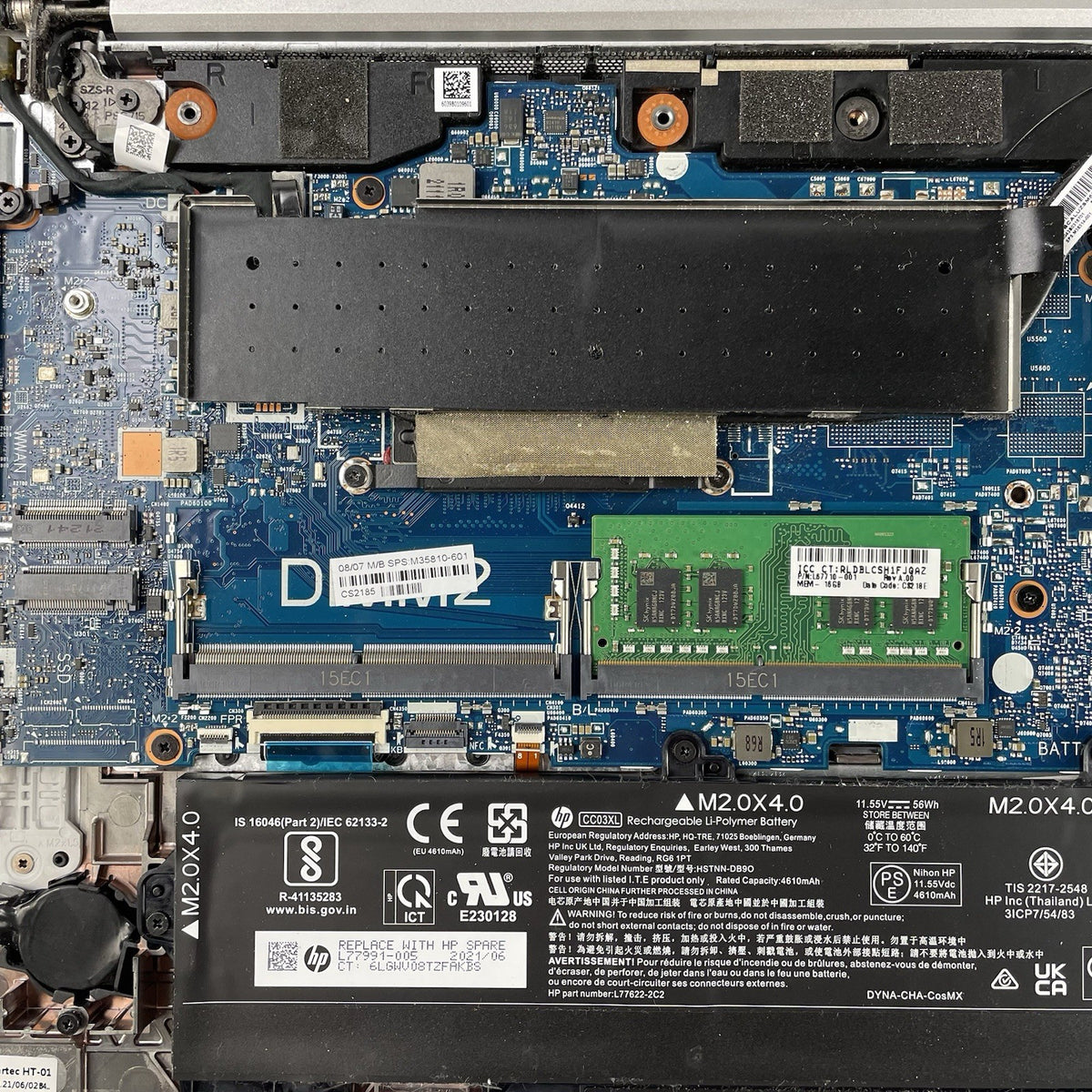 HP EliteBook 850 G8 15.6" i7-1185G7 3.00 GHz 16 GB RAM No SSD/OS/AC19