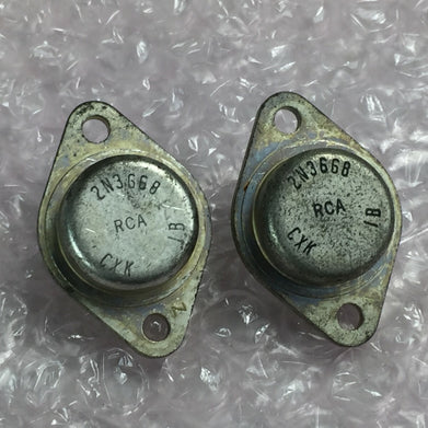 RCA 2N3668 Transistor   Lot of 2   NOS