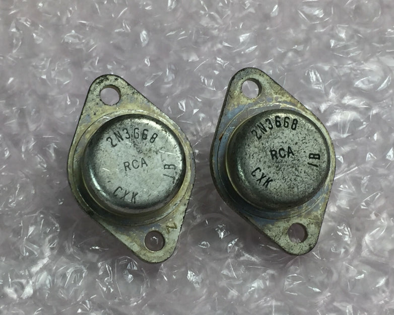 RCA 2N3668 Transistor   Lot of 2   NOS