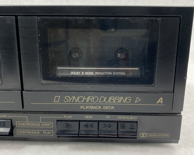 JVC TD-W106 Stereo Double 2 Cassette Tape Deck Player Recorder BAD REWIND