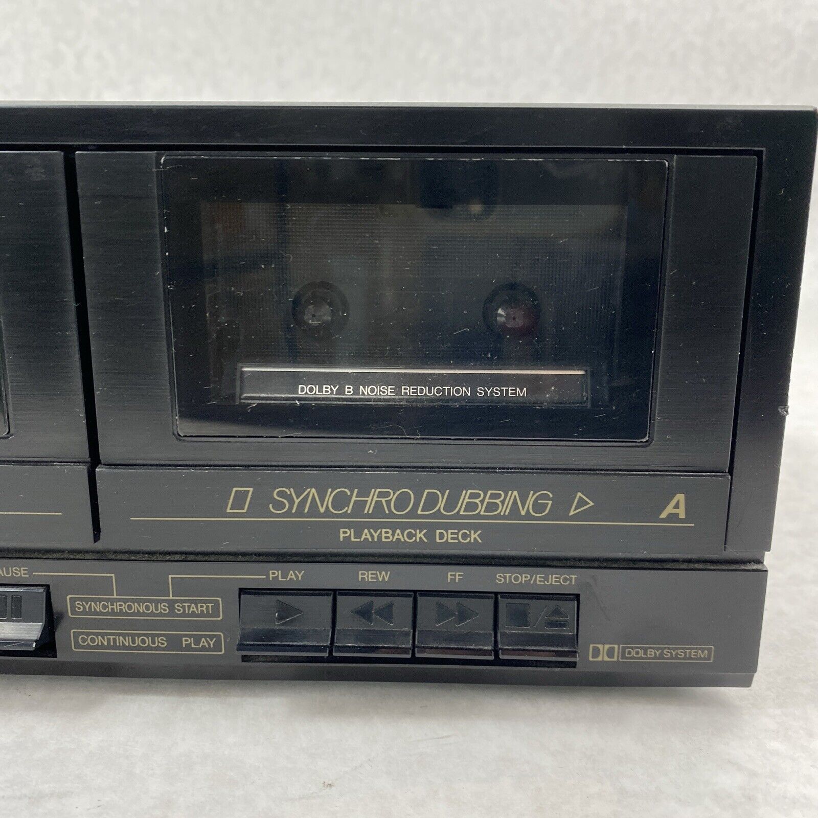 JVC TD-W106 Stereo Double 2 Cassette Tape Deck Player Recorder BAD REWIND