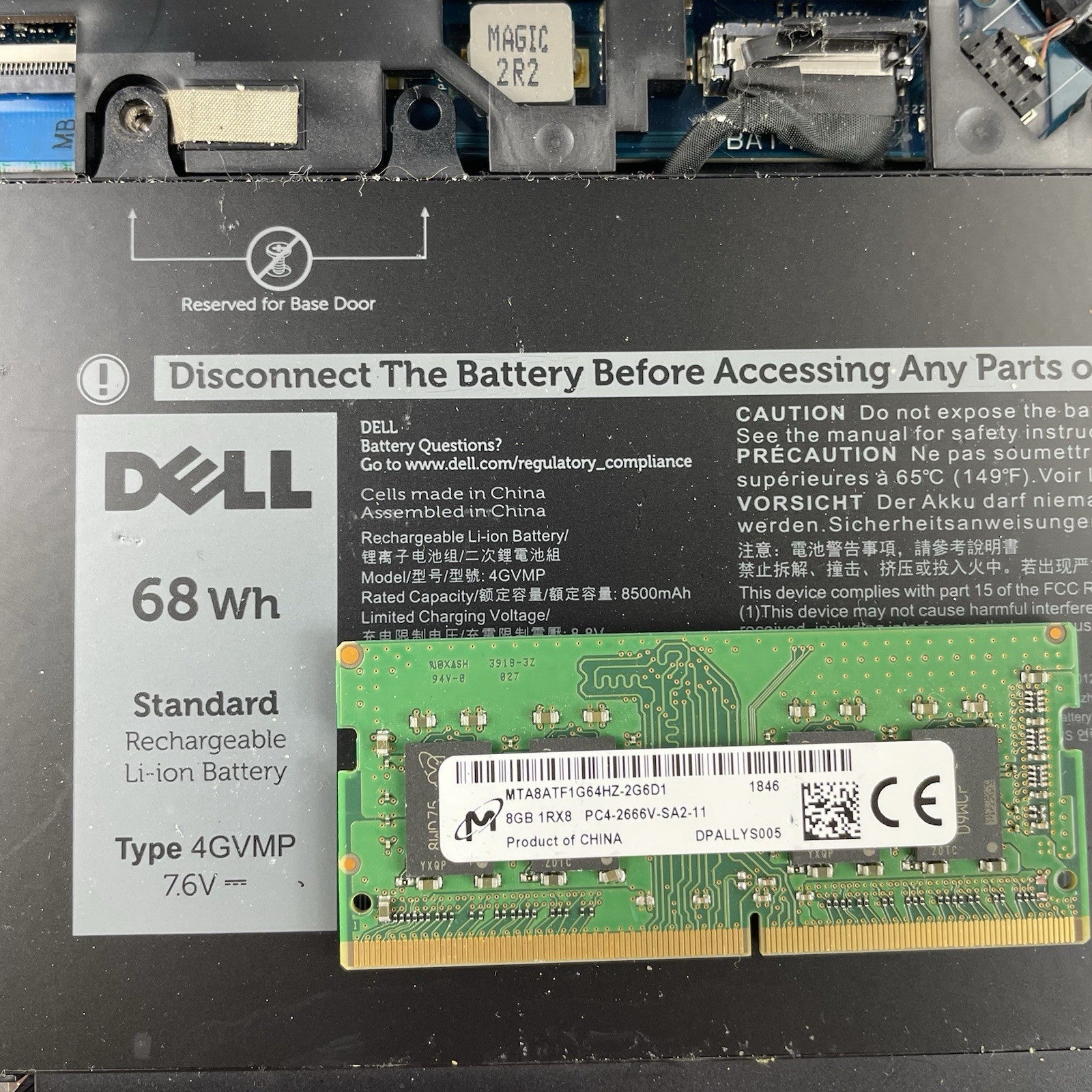 Dell Latitude 5500 15.6" i5-8265U 1.60 GHz 8 GB RAM No SSD/OS/AC19